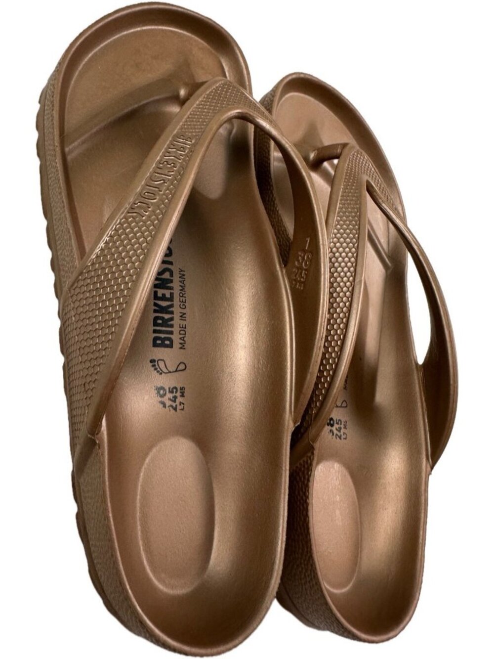 Birkenstock Honolulu EVA Waterproof Metallic Copper Sandals Women’s US 7 EU 38 - Picture 6 of 6